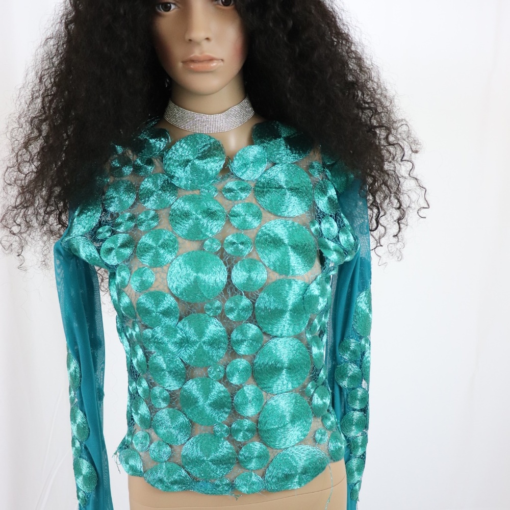 Custom made Turquoise top